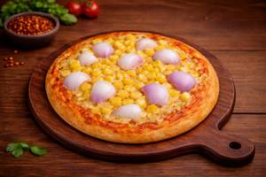 Onion And Corn Pizza