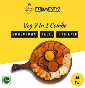 Veg Momos 9 In 1 Platter [45Pcs]