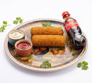 Combo Breaded Chicken Roll 2-Pieces & Coca Cola 400Ml