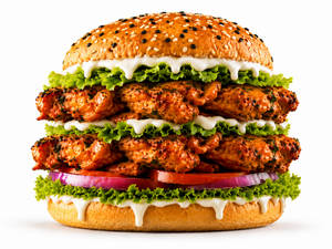 Peri Peri Chicken Burger - Double Patty