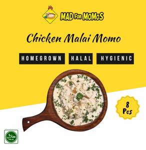 Chicken Malai Momos [8PCS]