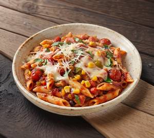Cheese red sauce pasta
