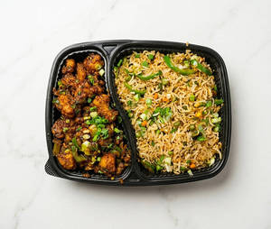 Fried Rice Gobi Manchurian Combo
