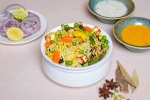 Veg Biryani with Curd