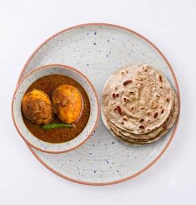 Chapati 4 Pcs & Double Egg Curry In 250 ml