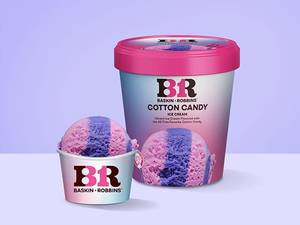 Cotton candy ice cream