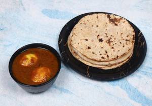 Egg Curry [2 Eggs] with 4 Roti