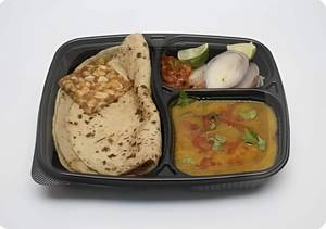 Dal Fry with 4 Roti