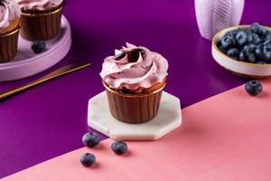 Blueberry cupcake