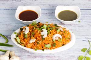 Mushroom Schezwan Fried Rice