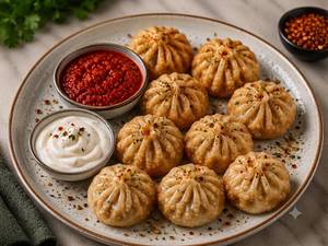 Veg Fried Momos [8 Pieces]