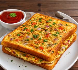 Chilli bread omelette (home made)