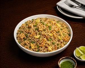 Chicken burnt garlic fried rice