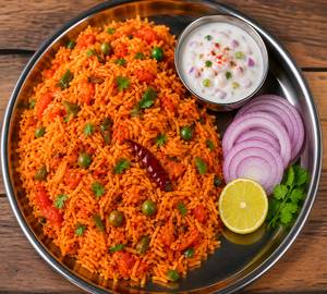 Tomato Rice with Curd