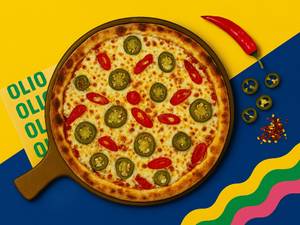 Fiery Jalapeno & Paprika Pizza