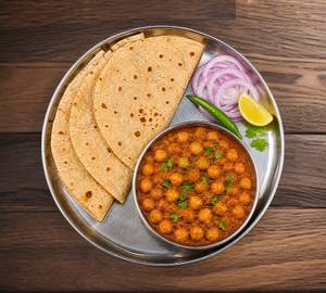 Chole With 4 Plain Roti