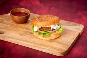 Cheese tikki burger