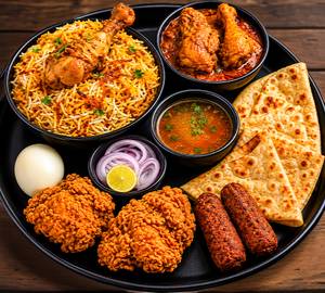 Chicken Biryani + Chicken Paratha + Starter Snacks Combo