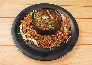 Manchurian Gravy with Fried Rice