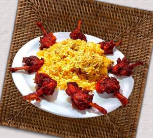 Hyderabad chicken biryani+ 5 piece 65