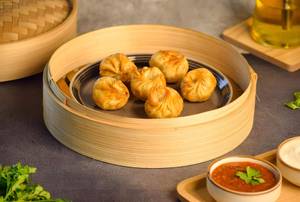 Veg cheese fried momos