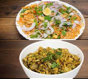 Egg fried rice with bhurji
