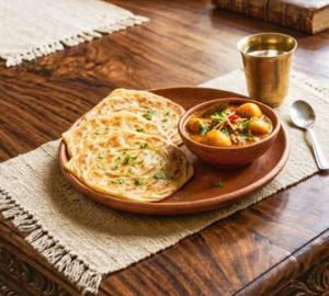 3 paratha with aloo dum [4 pieces]