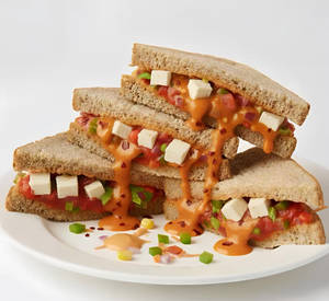 Tandoori Paneer Sandwich [Jumbo, 4 Pieces]