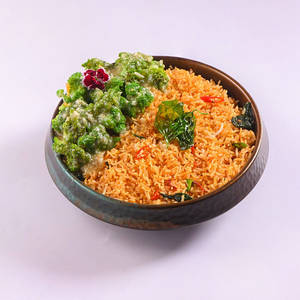 Thai Chilli Basil Fried Rice & Butter Garlic Broccoli