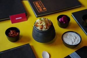 Paneer Tikka Biryani With Raita