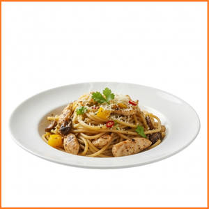 Chicken Spaghetti Aglio Olio