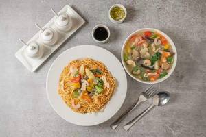 Veg Pan Fried Noodles 