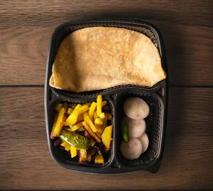 Tawa Ruti + Sabji + Pickle + Salad