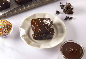 Dark chocolate brownie