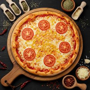 Corn Tomato Pizza