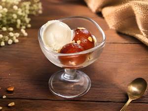 Gulab Jamun with Ice Cream