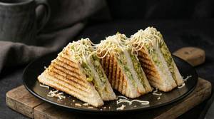 Veg Club Grilled Sandwich