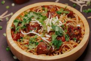 Veg Manchurian Noodles