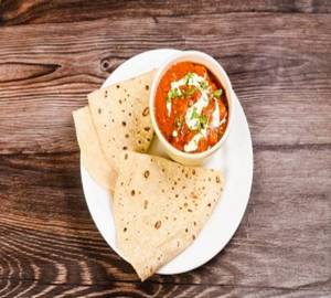 Butter Chicken With 4 Butter Roti