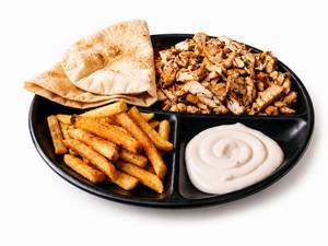Loaded shawarma plate with Fries