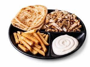 Parata Loaded Shawarma Plate With Fries