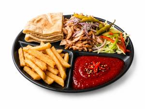 Spicy Shawarma plate with Fries