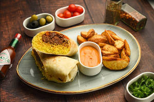 Kosha Mangsho Burrito