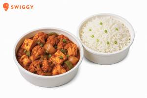 Gobi Paneer With Rice