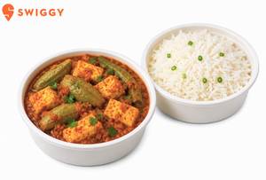 Parwal Paneer With Rice