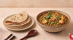 Paneer Matar With 4 Tawa Roti