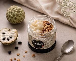 Seethaphal Coconut Chia Pudding ( High Protein, Vegan)