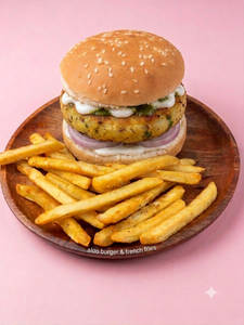 Aloo Burger + Fries