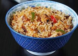 Chilly garlic egg fried rice