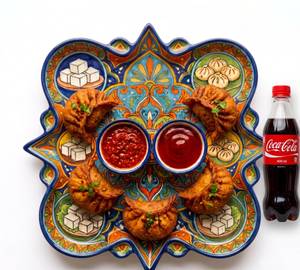 Combo Fried Paneer Momos 5-Pieces & Coca Cola 400Ml